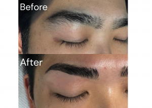 男性眉毛WAX