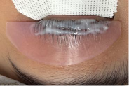 ラッシュリフト1液の塗布量画像